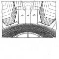 Ilustración 3 de Construcción de soporte de horno industrial de tipo puente, de ladrillos cerámicos refractarios.