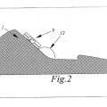 Ilustración 2 de Método y materiales para la construcción de un búnker de arena de un campo de golf