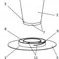 Ilustración 3 de Posavasos acoplable por ensambladura como estabilizador a la base de un vaso y como tapa a la boca