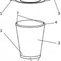 Ilustración 4 de Posavasos acoplable por ensambladura como estabilizador a la base de un vaso y como tapa a la boca