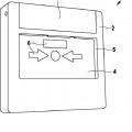 Ilustración 1 de Dispositivo de aviso con mecanismo de prueba y llave especial para accionar el mecanismo de prueba