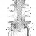 Ilustración 4 de Electrodo de acoplamiento para la toma de tensión capacitiva dentro del cuerpo aislante de un pasamuros o de un aislador de soporte.