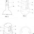 Ilustración 1 de Tapón de geometría cilíndrica con ranuras laterales y accesorio extractor independiente