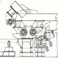 Ilustración 4 de Aparato, sistema y procedimiento para manipular productos laminados largos procedentes de diferentes líneas de un tren de laminación